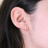 leeada ayla stud cz gold earring