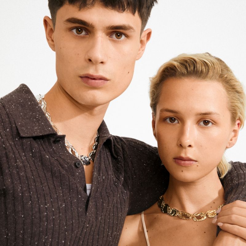 pilgrim shift statement gold necklace