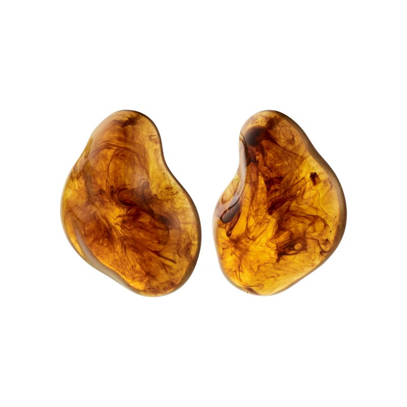 pilgrim lian brown gold earring
