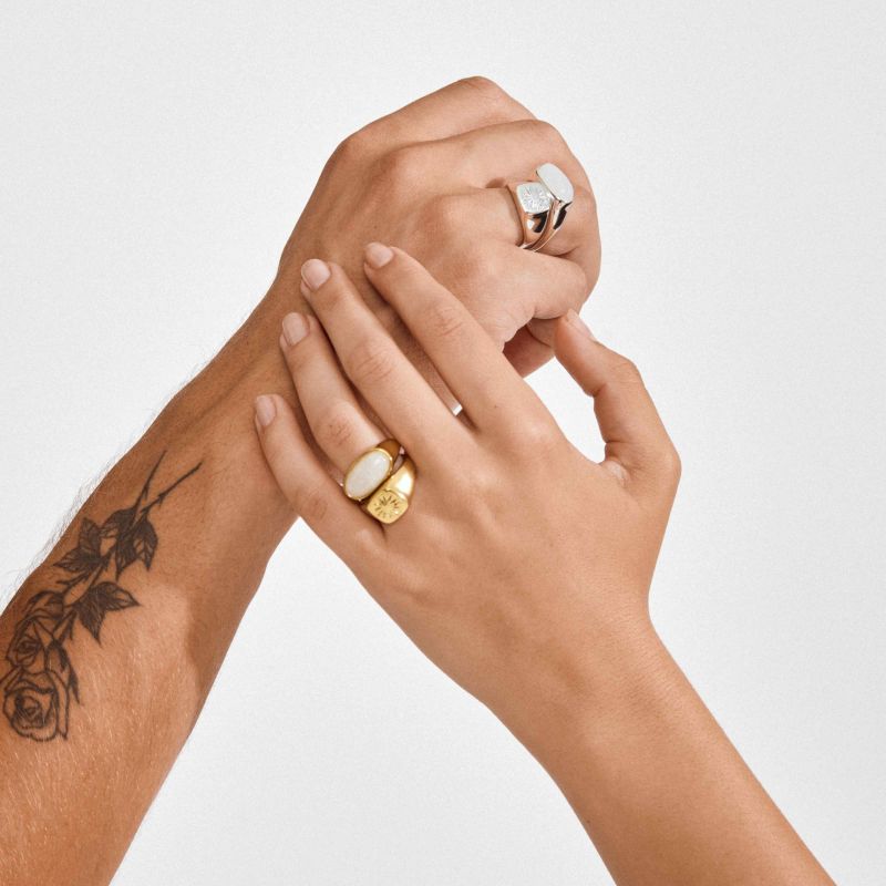 pilgrim prism gold 2 in 1 ring