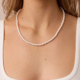 gorjana finley gold pearl necklace