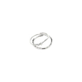 pilgrim ivarin silver ring set