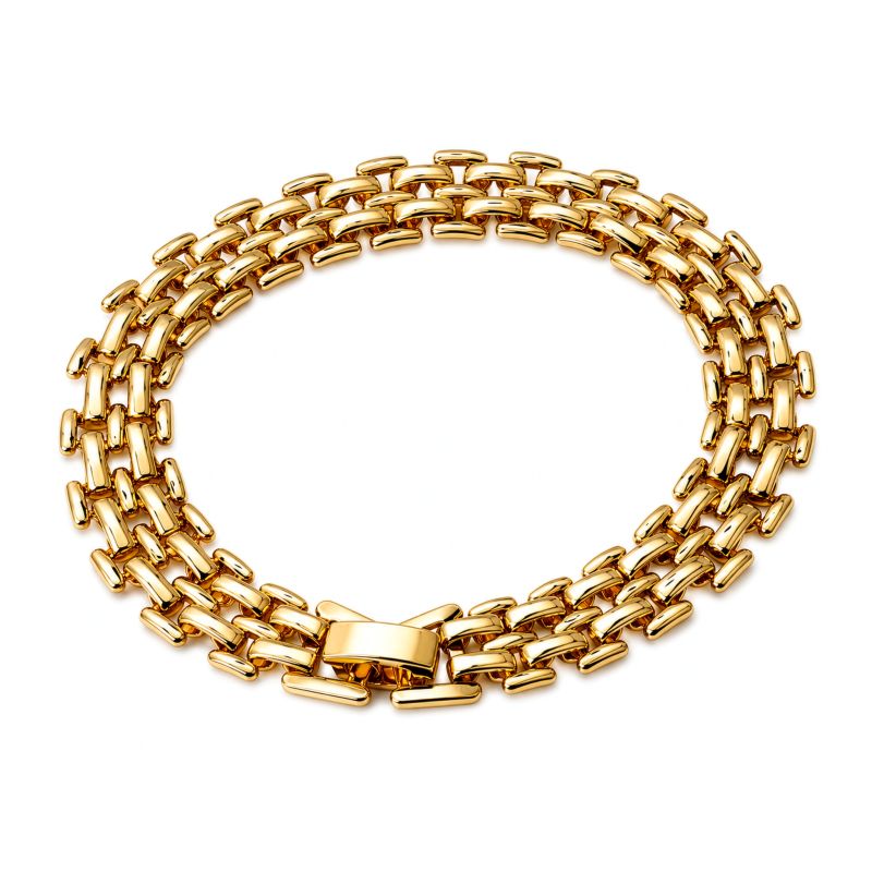 prima panther gold chain bracelet
