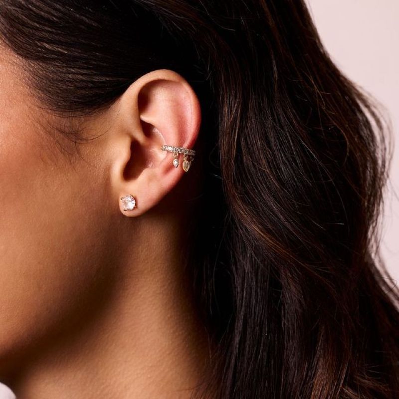 electric picks dash gold ear cuff