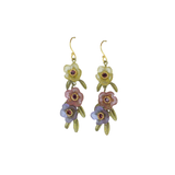 michael michaud french bouquet 3 flower earring