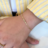 theia mama tag gold bracelet