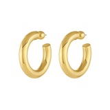 gorjana lou gold statement hoop earring