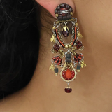 ayala bar cherrywood wine earring