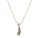 michael michaud pea pod three pearl necklace