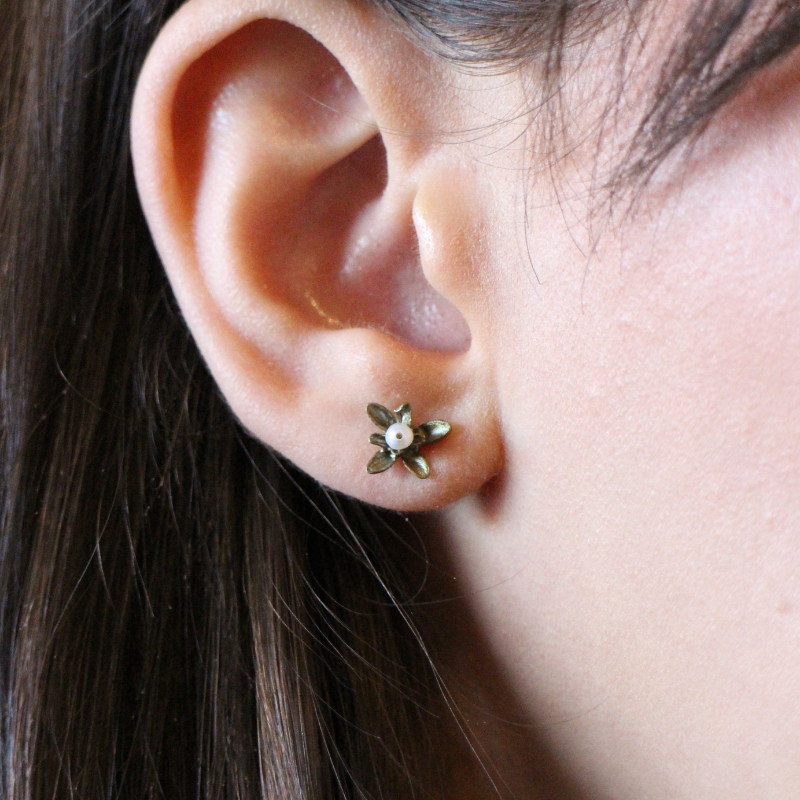 michael michaud flower thyme stud earring