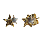 tai twin stars gold stud earring