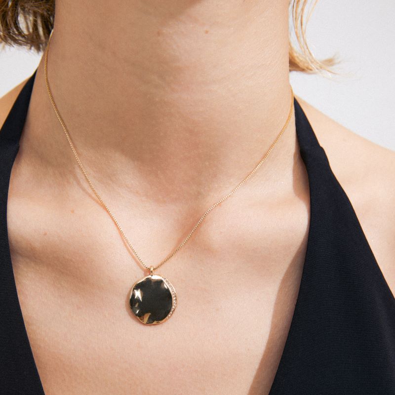 pilgrim true gold coin necklace