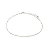 pilgrim care 2 in 1  silver  anklet