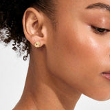 pilgrim air gold stud earring