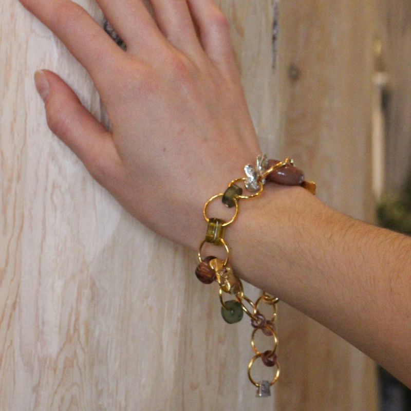 anne-marie chagnon gallina two tone bracelet