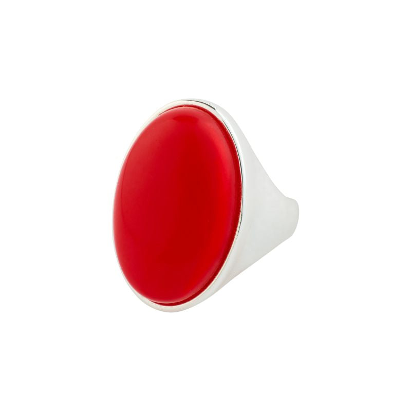 pilgrim thalen silver red stone  ring