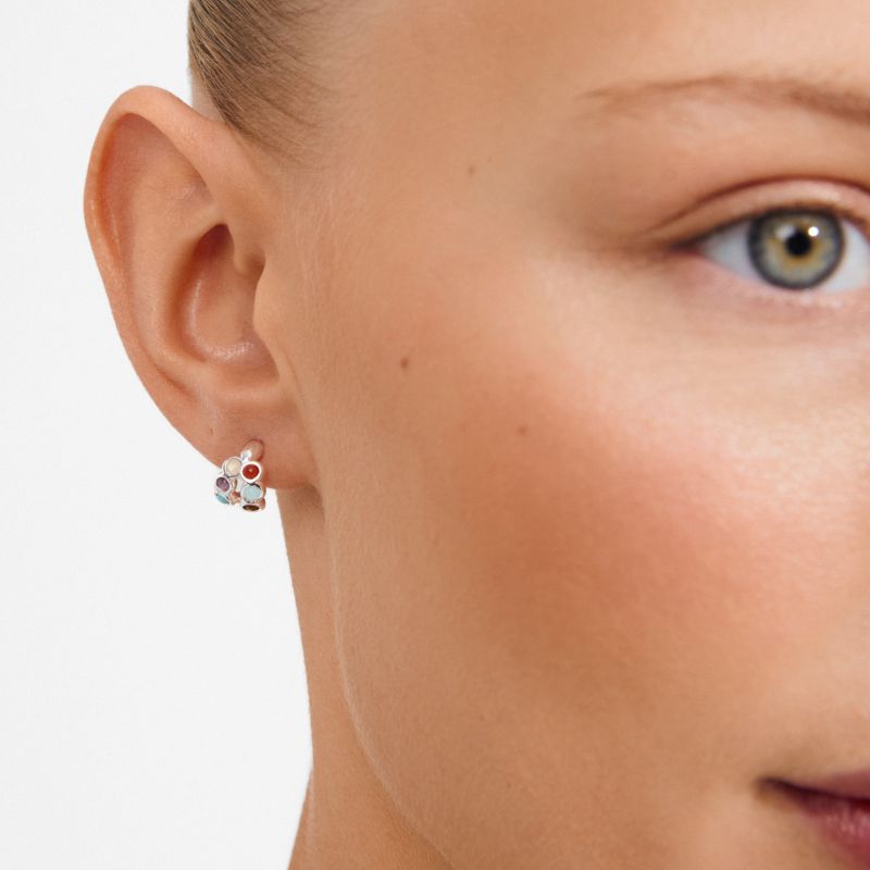 pilgrim lonnie silver multi stone earring