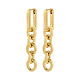 pilgrim phase gold chain earring
