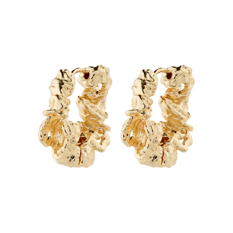 pilgrim act gold hoop earring
