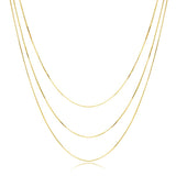 Triple Layered Snake Chain Necklace