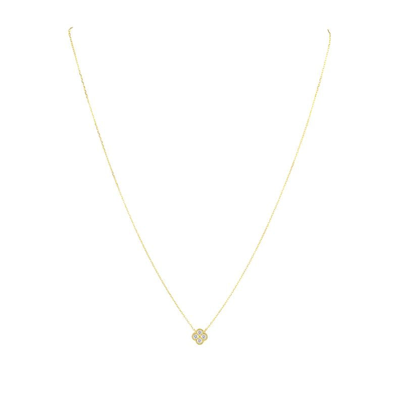 sahira mini gracie gold cz necklace