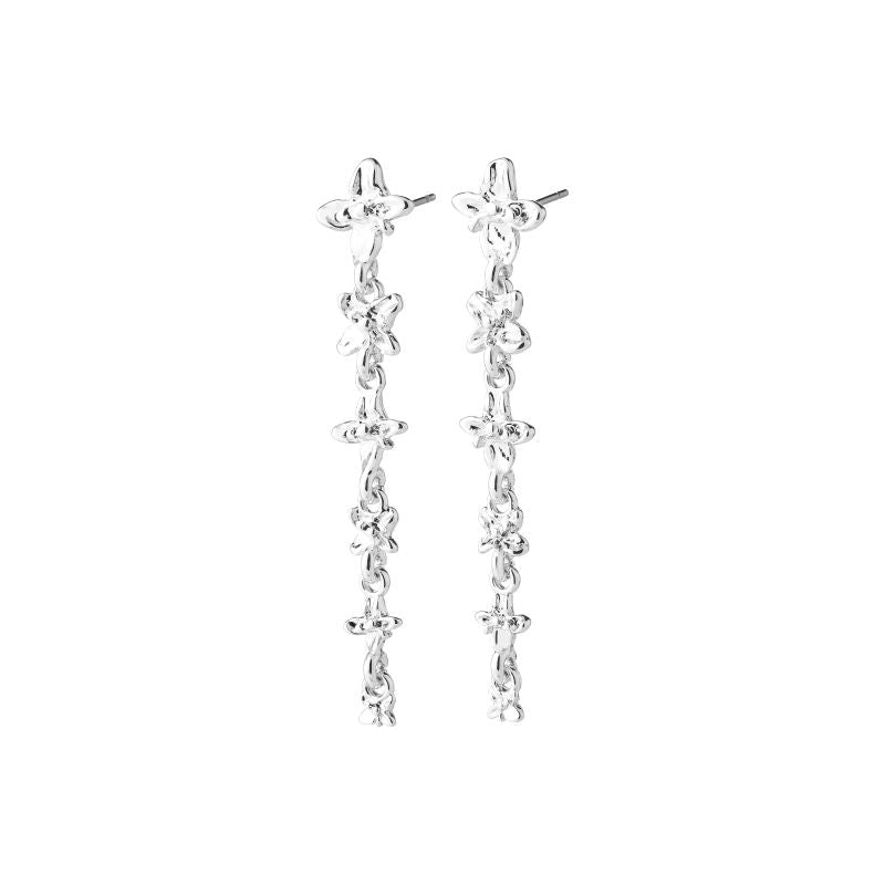 Trace Dangly Flower Earring