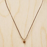 Crocheted Beaded Teardrop Necklace