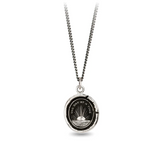 pyrrha one day at a time silver talisman necklace