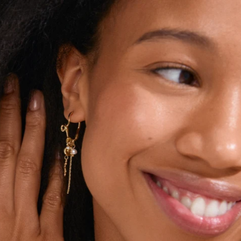 pilgrim maran gold earring