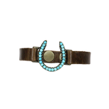 rebel designs light turquoise skinny leather bracelet