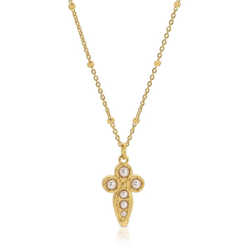 joy dravecky baby athena gold pearl necklace