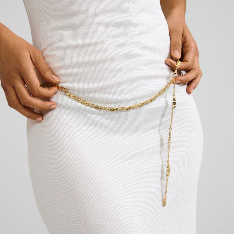 pilgrim instant gold body jewelry chain