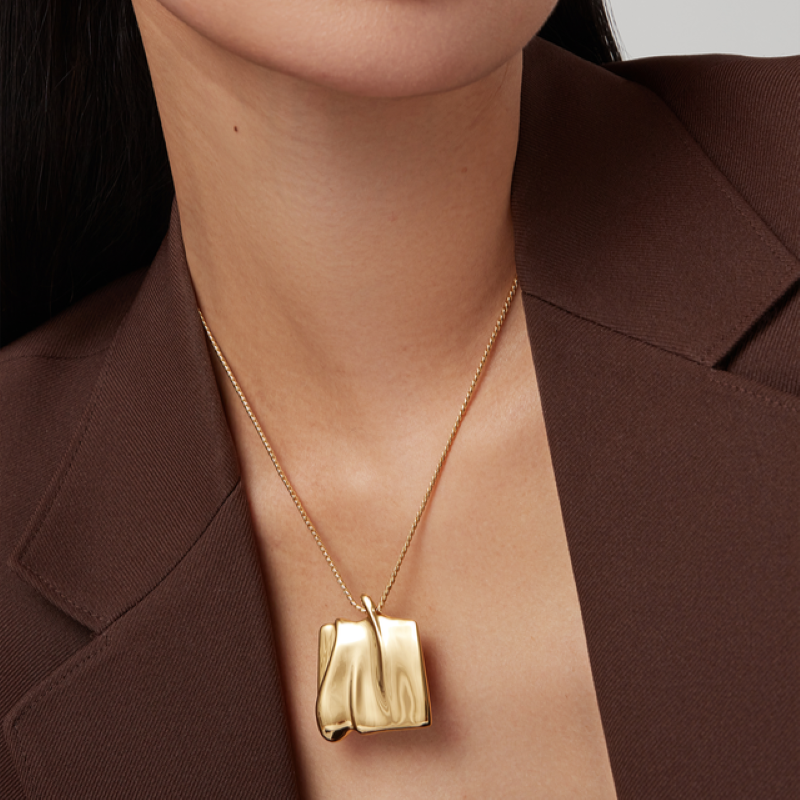 jenny bird gold large sundra pendant