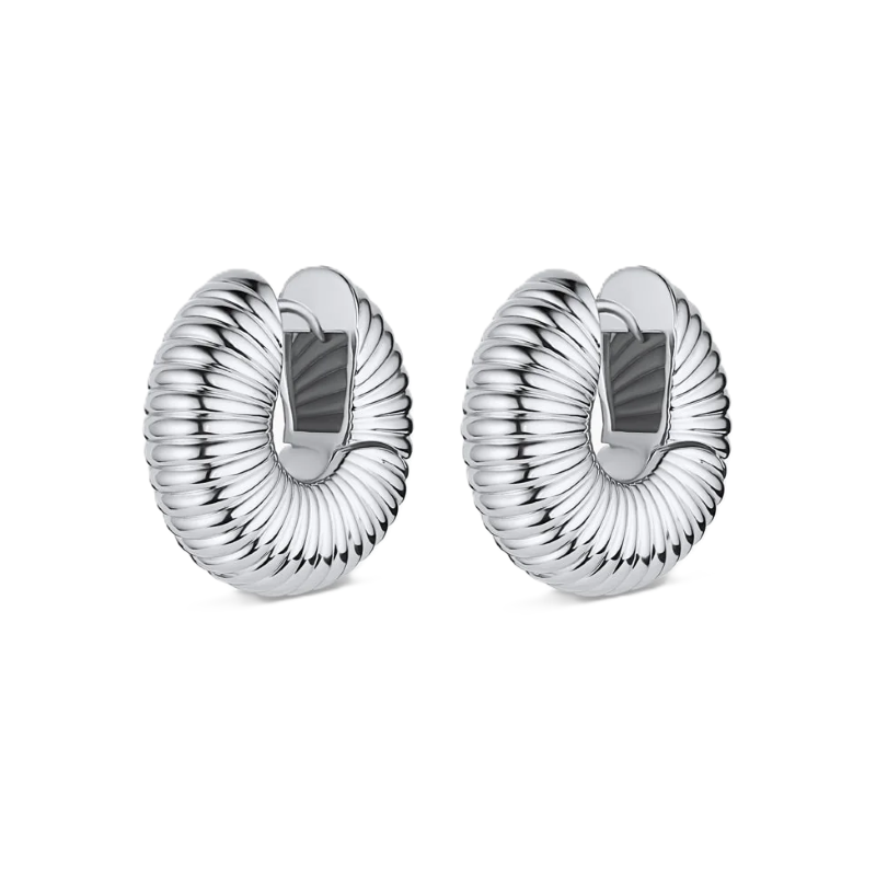 gorjana cress silver huggie