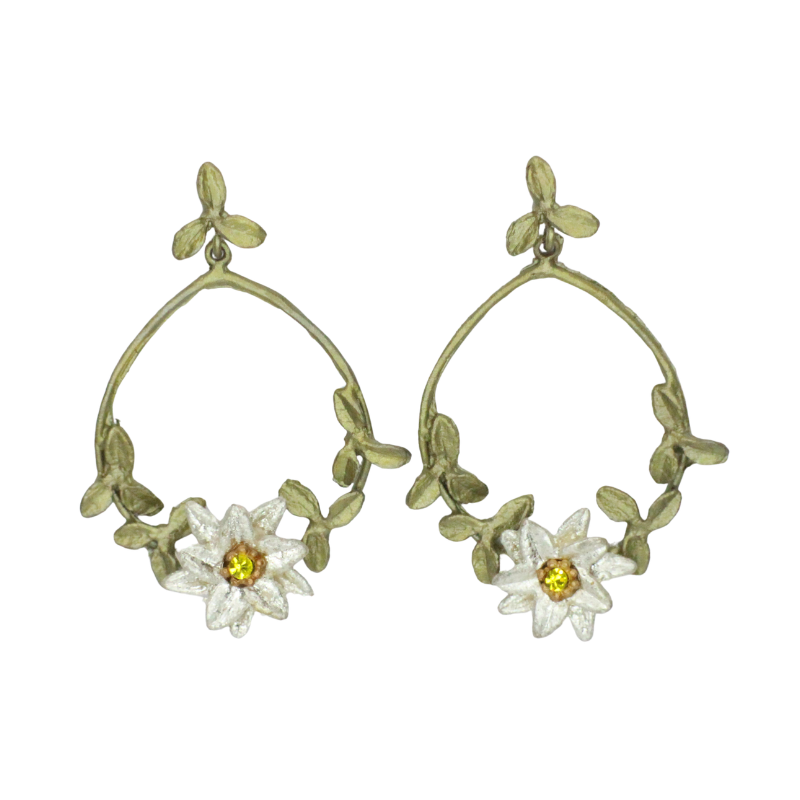 michael michaud edelweiss oval earring