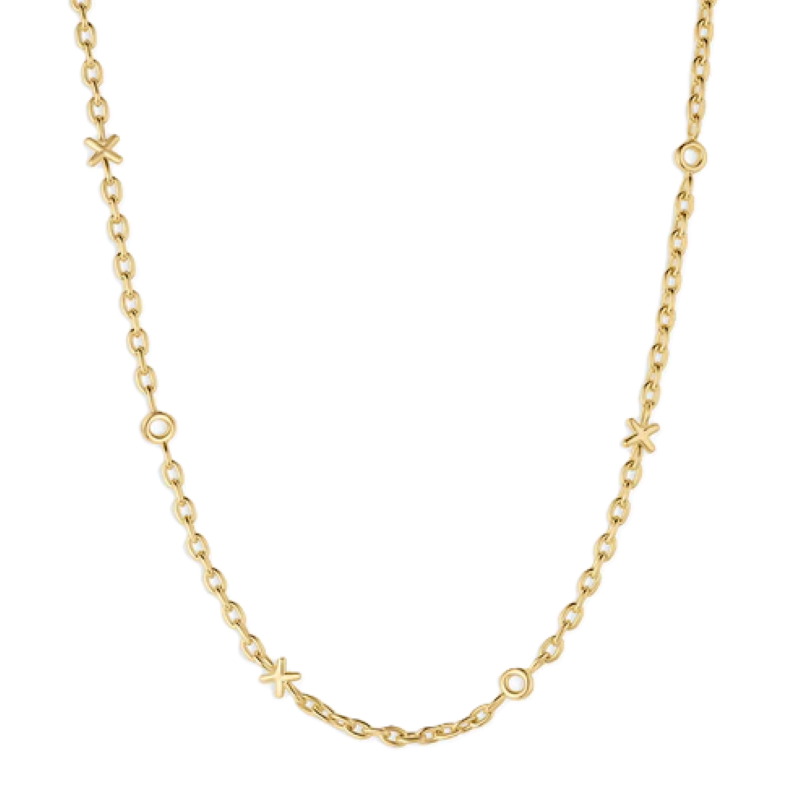 gorjana xoxo gold necklace