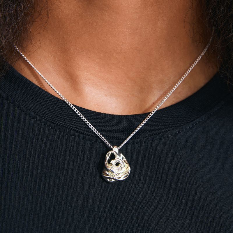 pilgrim riyan silver necklace