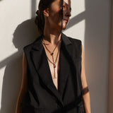 leeada le bebe gold toggle heart necklace
