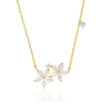 tai gold flower duo necklace