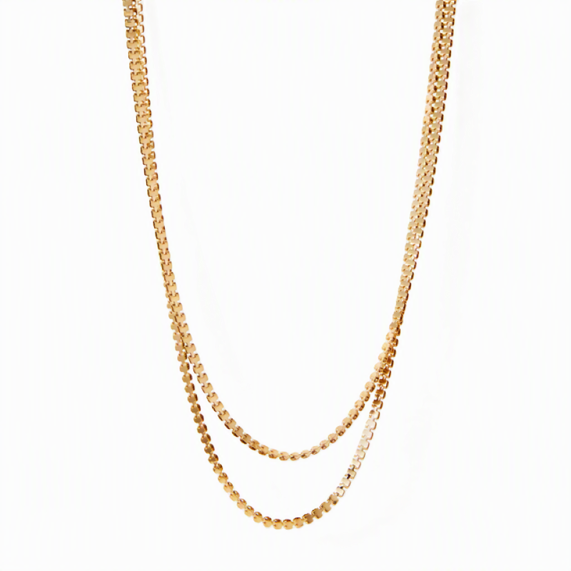 jenny bird amalfi double gold chain necklace