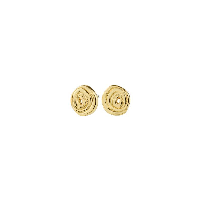 pilgrim air gold stud earring