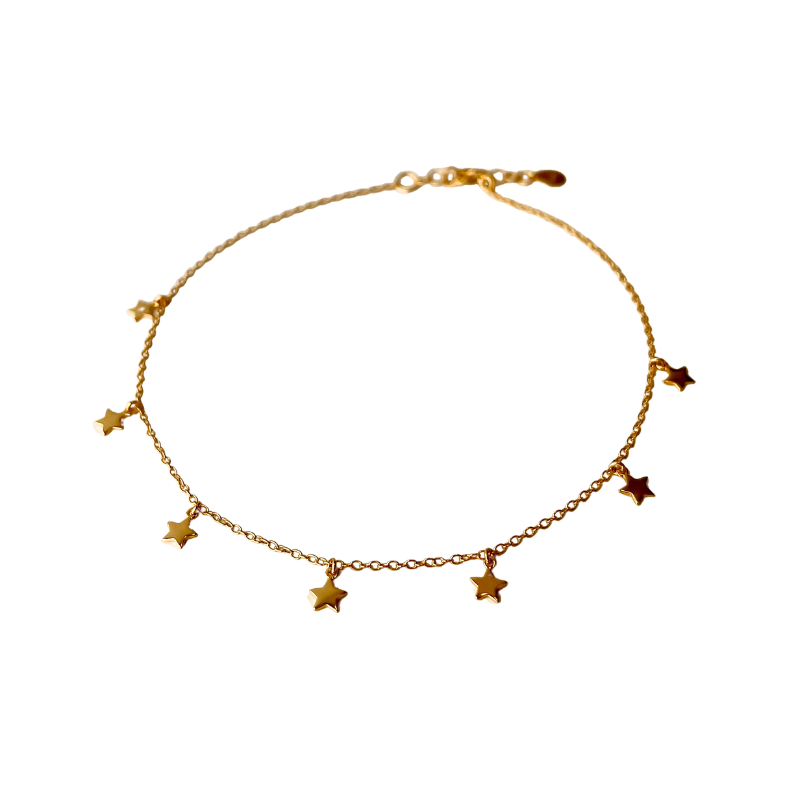 prima gold star anklet