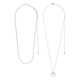pilgrim declan silver necklace