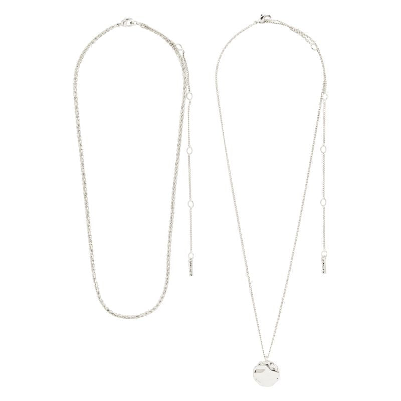 pilgrim declan silver necklace