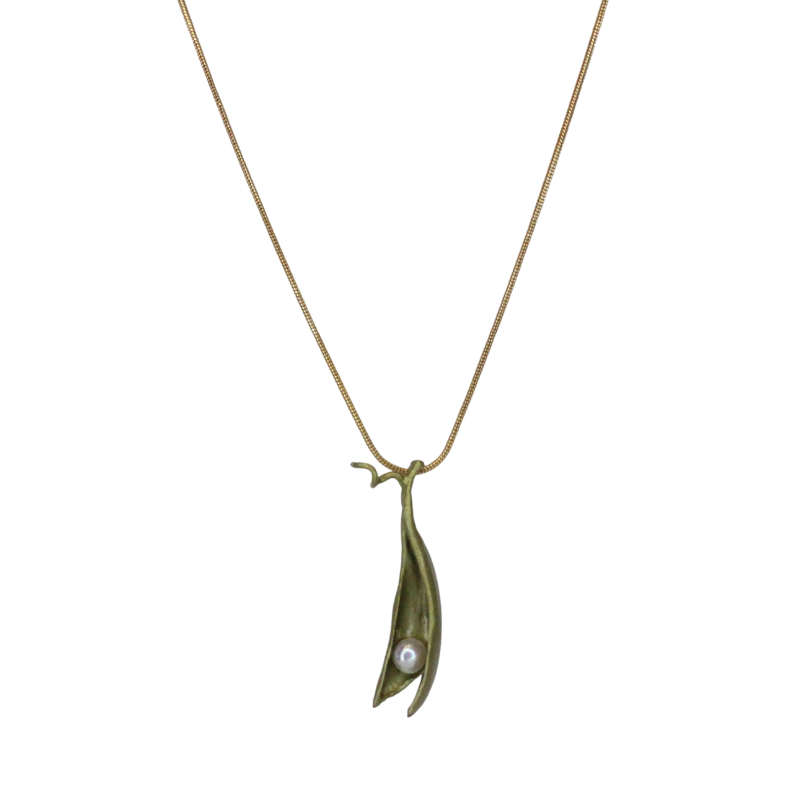 michael michaud pea pod one pearl necklace