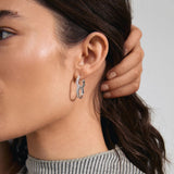 pilgrim silver connect crystal earring