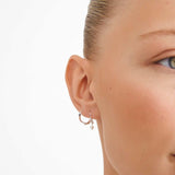 pilgrim morin 2 in 1 silver earring