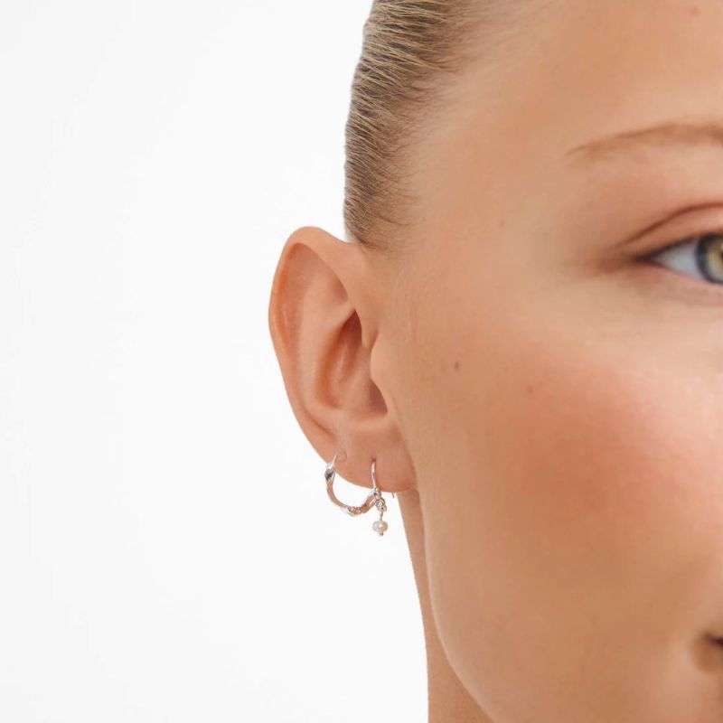 pilgrim morin 2 in 1 silver earring