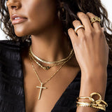 sahira gold incanto maxi cross
