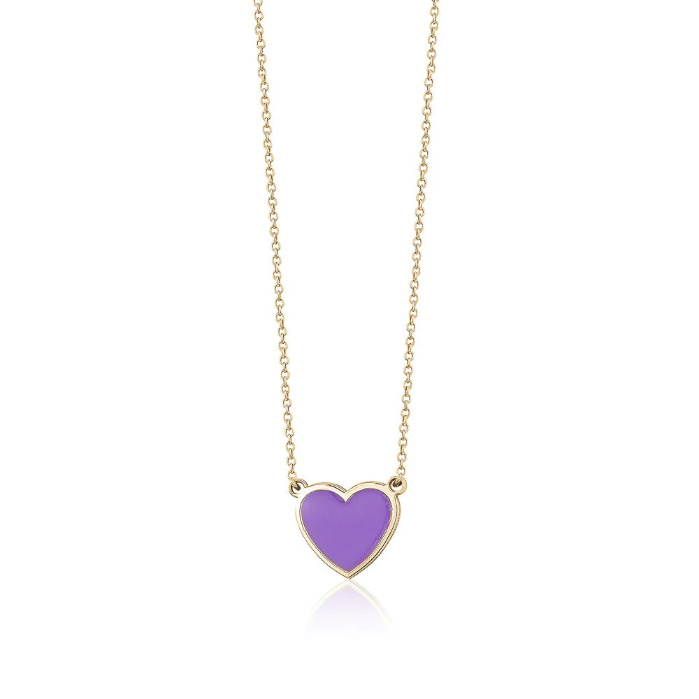 Enamel Heart Necklace